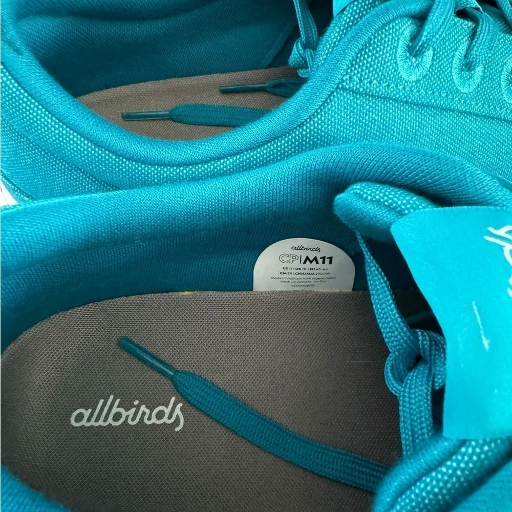 Allbirds Men's Canvas Pacers size 11 thrive teal
